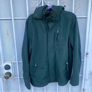 Rose Pistol women’s L hooded jacket zipper & snap close vintage fit mesh lining